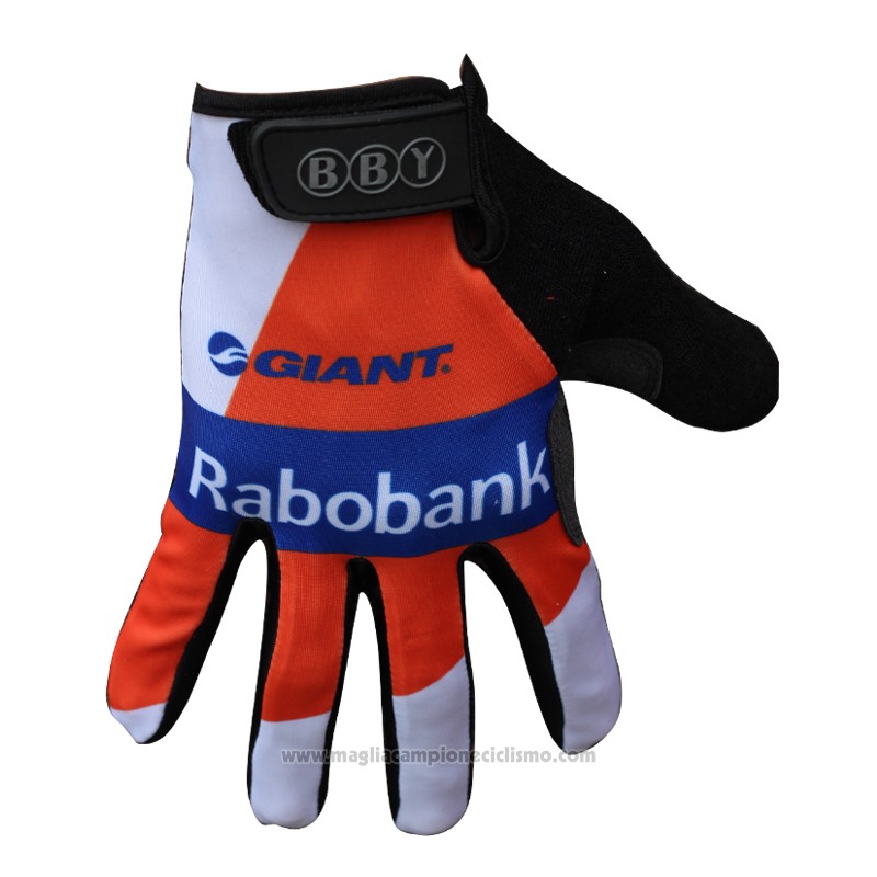 2014 Rabobank Guanti Dita Lunghe Ciclismo